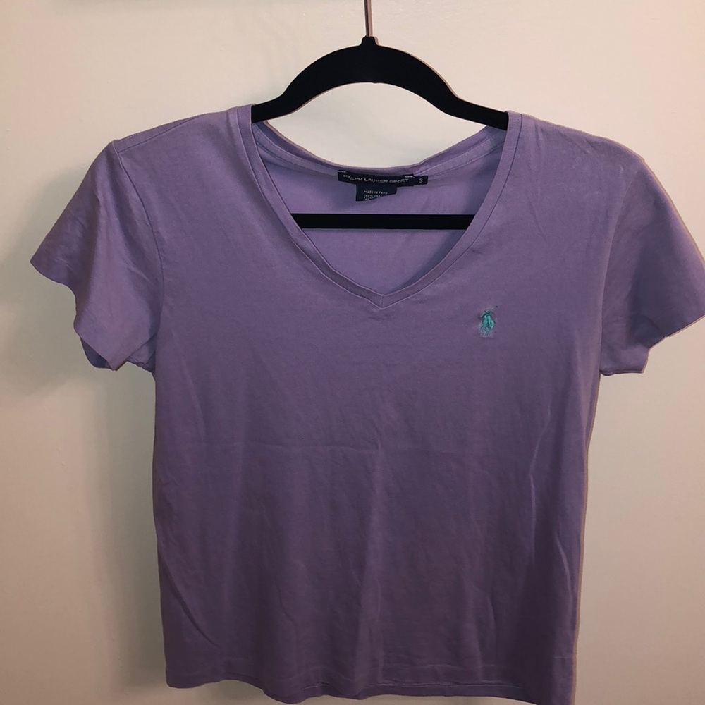 Ralph Lauren Sport T-shirt Size S Color Lavender Blue